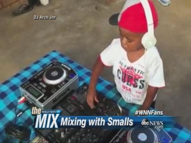 VIDEO: A 2-year-old in South Africa is fascinating fans with his ability to produce beats off a sophisticated music system. 