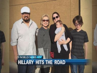 VIDEO: Presidential candidate Hillary Clinton met with a family from Michigan, while making a quick campaign stop in Pennsylvania. 