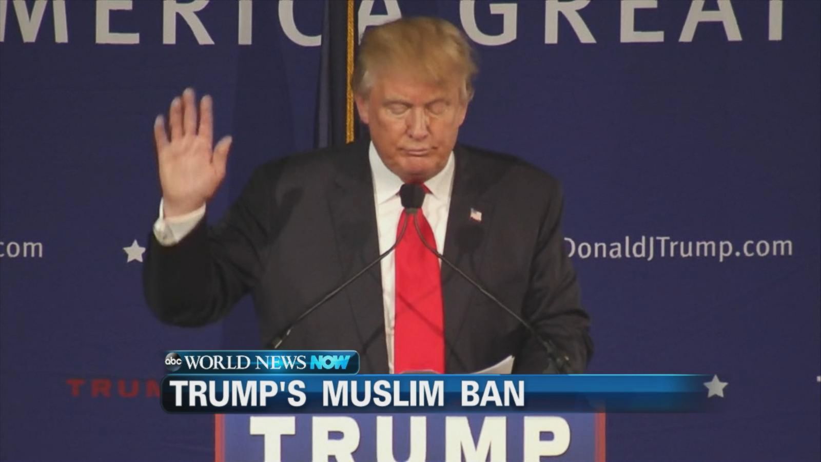 Donald Trump Calls For A Ban Of Muslims Entering The Us Good Morning America