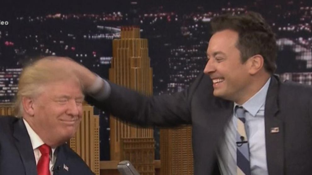 Donald Trump Lets Jimmy Fallon Mess Up His Hair