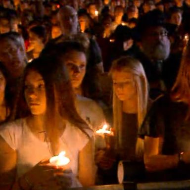 VIDEO: Thousands gather for Florida school shooting vigil