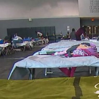 VIDEO: Residents take shelter as hurricane approaches