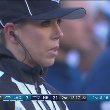 VIDEO: Female referee breaks barriers in the NFL