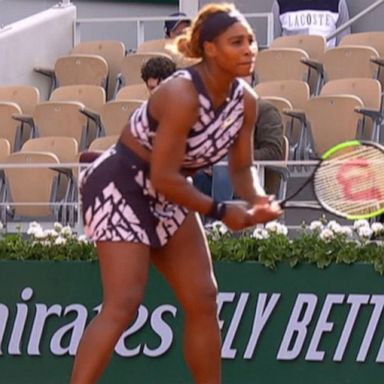 VIDEO: Serena Williams' on-court fashion statement