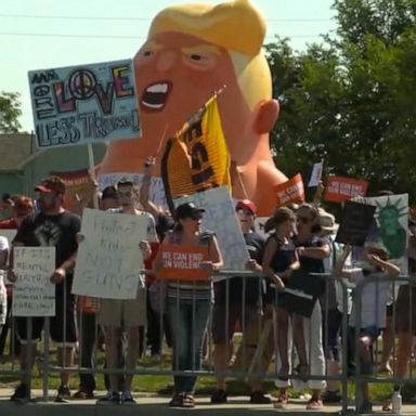 VIDEO: Trump's polarizing trips to Dayton and El Paso 