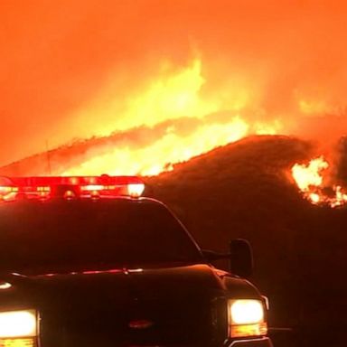 VIDEO: California wildfire quickly grows to more than 10,000 acres