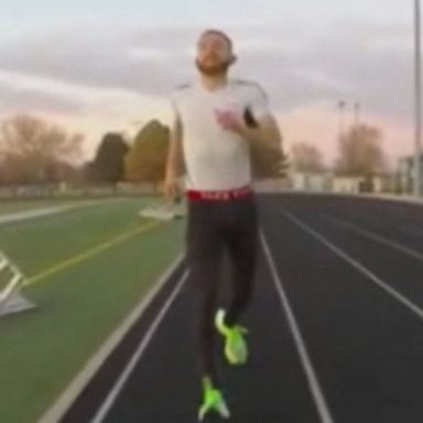 VIDEO: Man breaks backwards-running world record