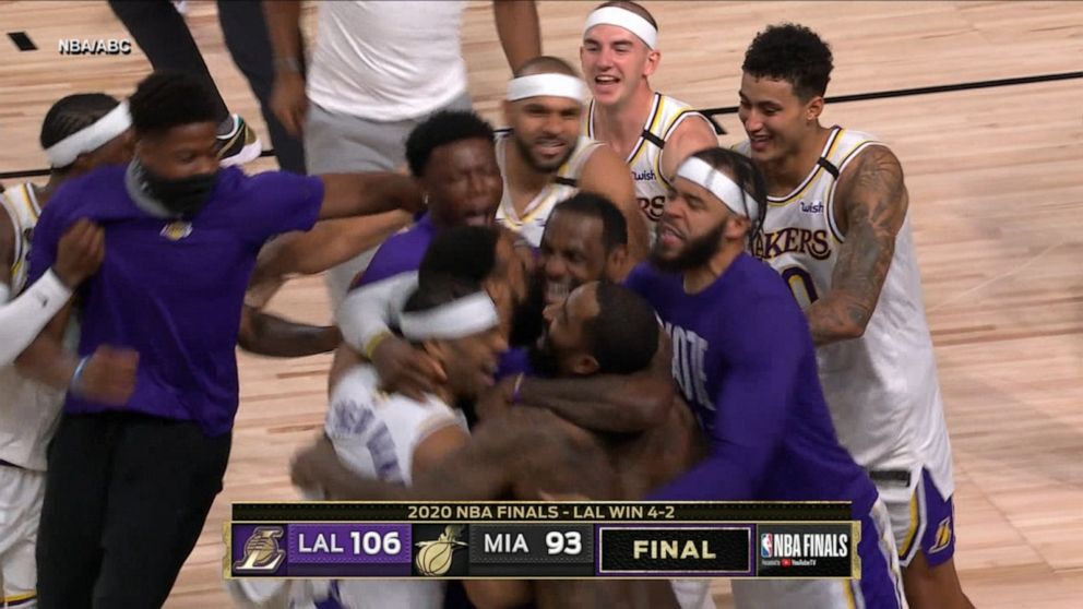 Lakers Defeat Heat In Game 6 Of Nba Finals Video Abc News