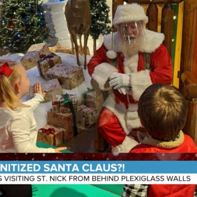 VIDEO: Sanitized Santa Claus