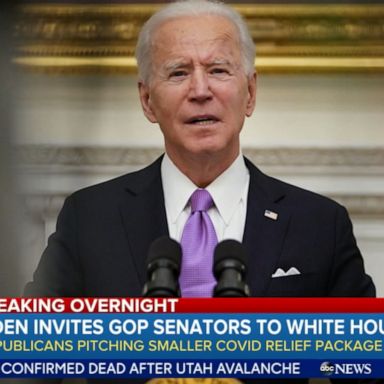 VIDEO: President Biden invites Republican senators to White House 