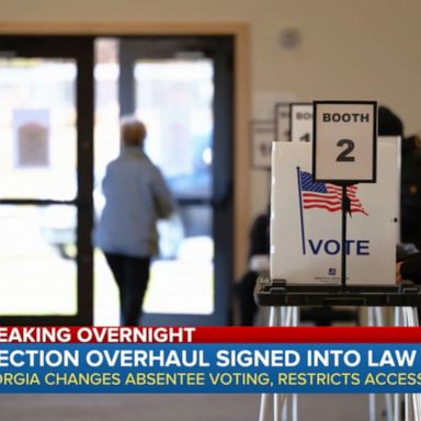 VIDEO: Georgia election overhaul bill signed into law