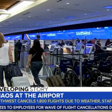 VIDEO: Southwest Airline cancels hundreds of flights