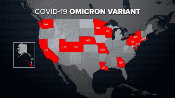 Video Omicron variant in 17 states - ABC News