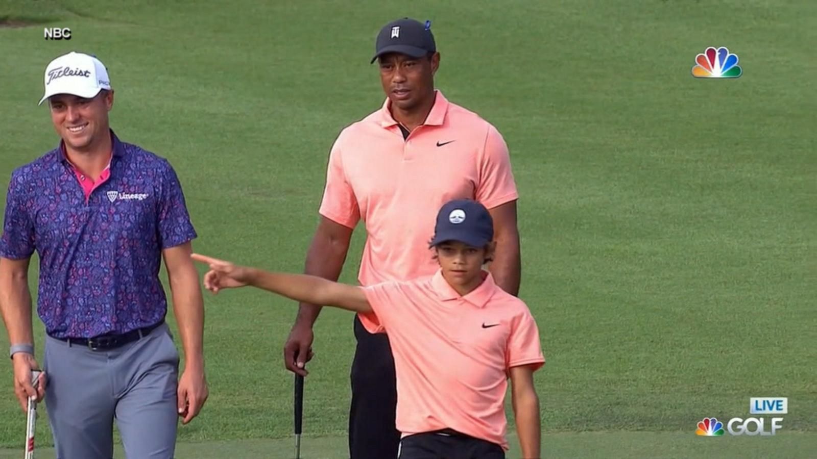 Tiger Woods and son Charlie compete at PNC Championship