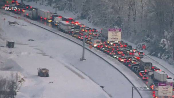 Video I-95 reopens after traffic nightmare - ABC News