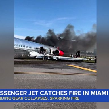 VIDEO: Passenger plane catches fire in Miami