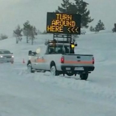 VIDEO: Cut off by epic snowfall