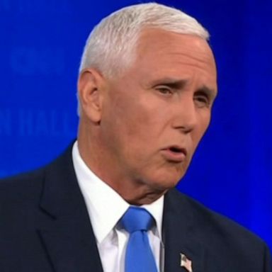 VIDEO: Pence takes aim at Trump