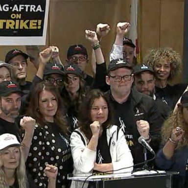 VIDEO: Hollywood actors on strike