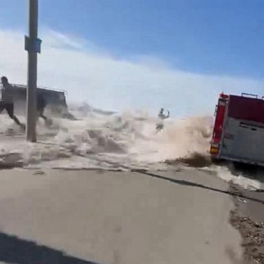 VIDEO: Massive wave sweeps people away, video shows