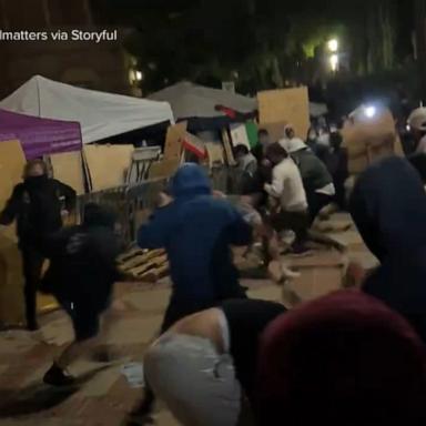 VIDEO: Clashes on campus