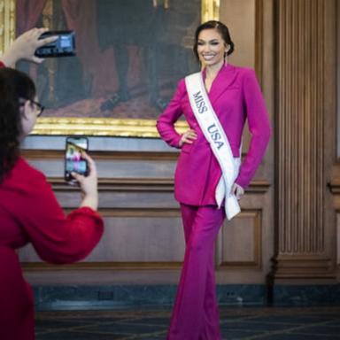 VIDEO: Miss USA gives up her crown