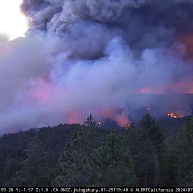 VIDEO: Raging wildfire in Northern California