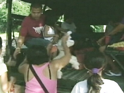 VIDEO: Residents in the Philippines evacuate because of volcano activity