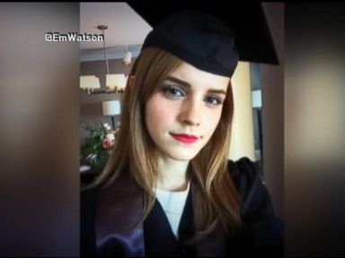 Harry Potter Star Graduates Brown