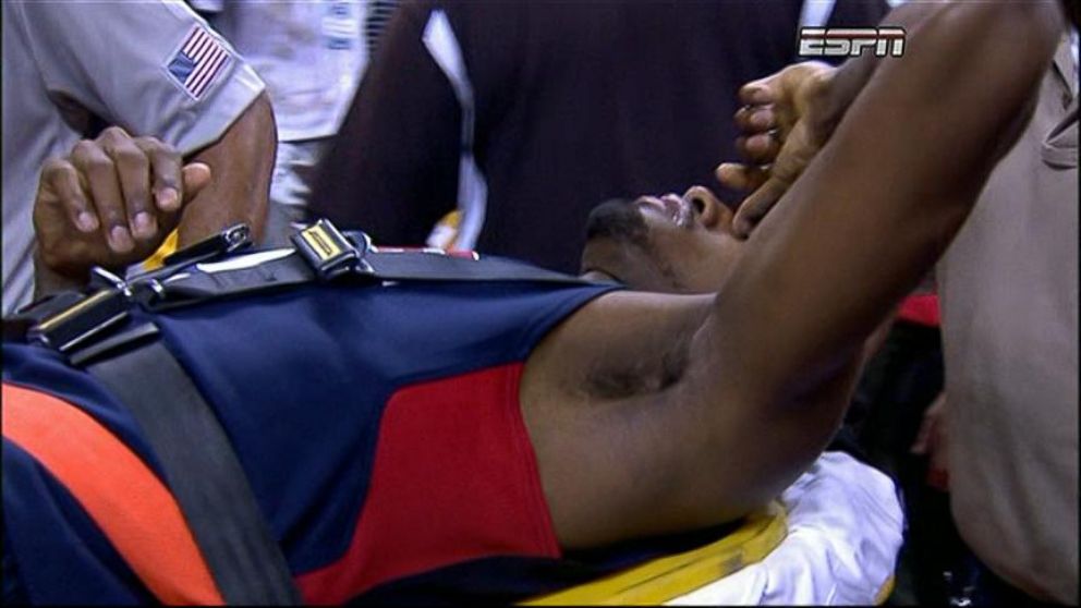 Paul George Injury Nba All Star Recovering After Horrifying Injury During Team Usa Scrimmage Video Abc News