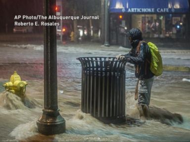 VIDEO: Record Breaking Rainfall in New Mexico Leads to Flash Floods