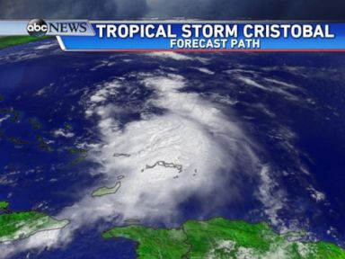 VIDEO: Tropical Storm Cristobal's Path Moves Offshore