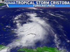Tropical Storm Cristobal's Path Moves Offshore