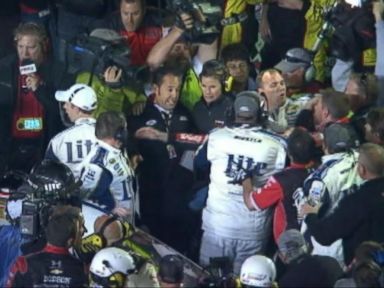 VIDEO: NASCAR Stars Throwing Punches