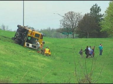 VIDEO: Dangerous Weather in the Heartland Puts 4 Children in the Hospital After a School Bus Accident