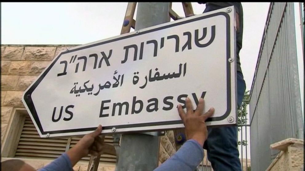 Video Us Opening New American Embassy In Jerusalem Abc News 5563