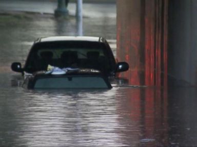 VIDEO: Severe Storms Firing Up: Woman and Child Rescued From Car Caught in Flood Waters 