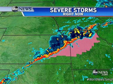 VIDEO: Severe Storms, Flash Floods and Tornado Warnings Across Several States