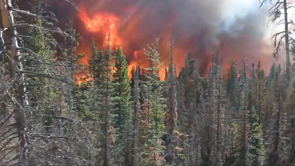 Glacier National Park Wildfire Grows Video ABC News