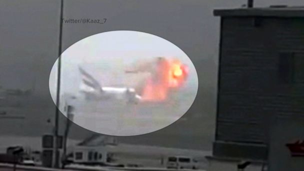 Video Investigators Searching For Clues in Crash Landing of Emirates ...