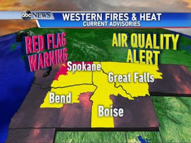 VIDEO: Western Fire and Heat Advisories