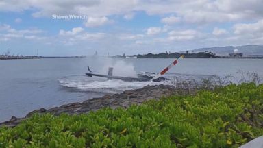 helicopter crashed hawaii coast speaks pilot water crashes off into memorial
