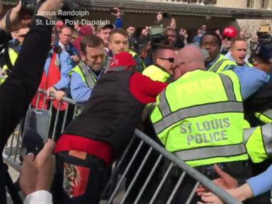 VIDEO: Tensions Building After Fights at Trump Rally