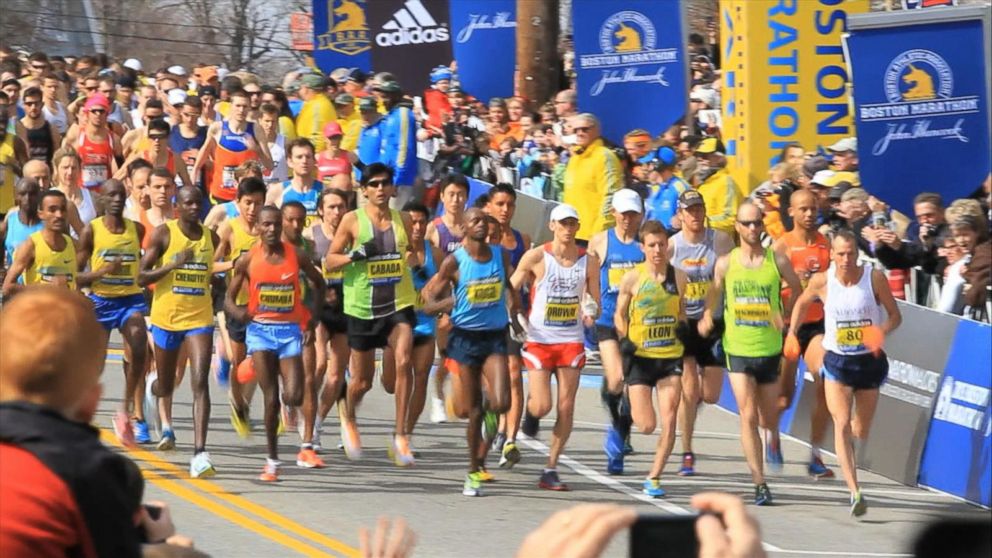 Video The 2016 Boston Marathon Takes Place Under Heavy Security - ABC News