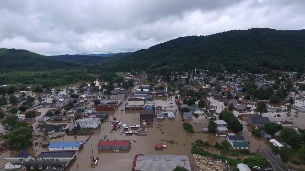 Inside the West Virginia Flood Damage Disaster Zone Video - ABC News