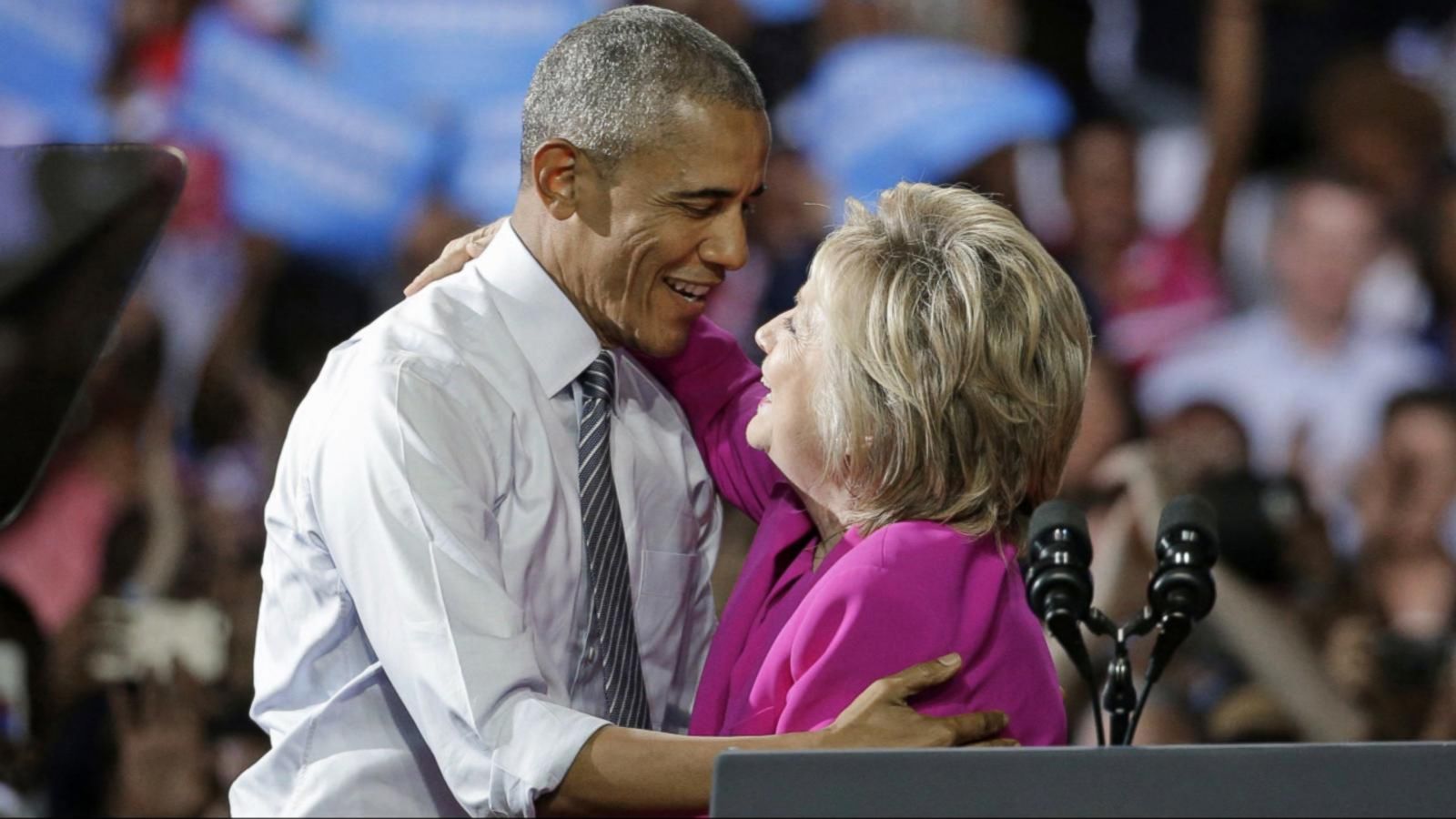 President Obama Hits The Campaign Trail With Hillary Clinton - Good ...