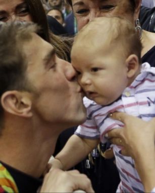 VIDEO: Michael Phelps Gets to Share His Final Olympic Games with His First Child