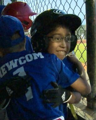 VIDEO: Little boy waiting for heart transplant wins a spot on the baseball team 