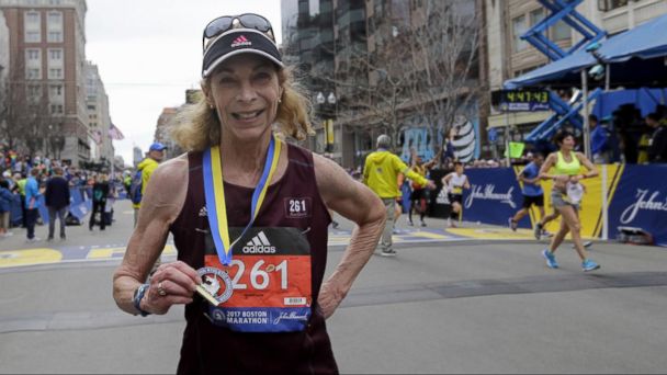 Video The 121st Boston Marathon Included The First Woman To Officially ...