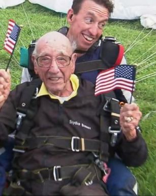 VIDEO: 102-year-old crosses 2 things off his bucket list